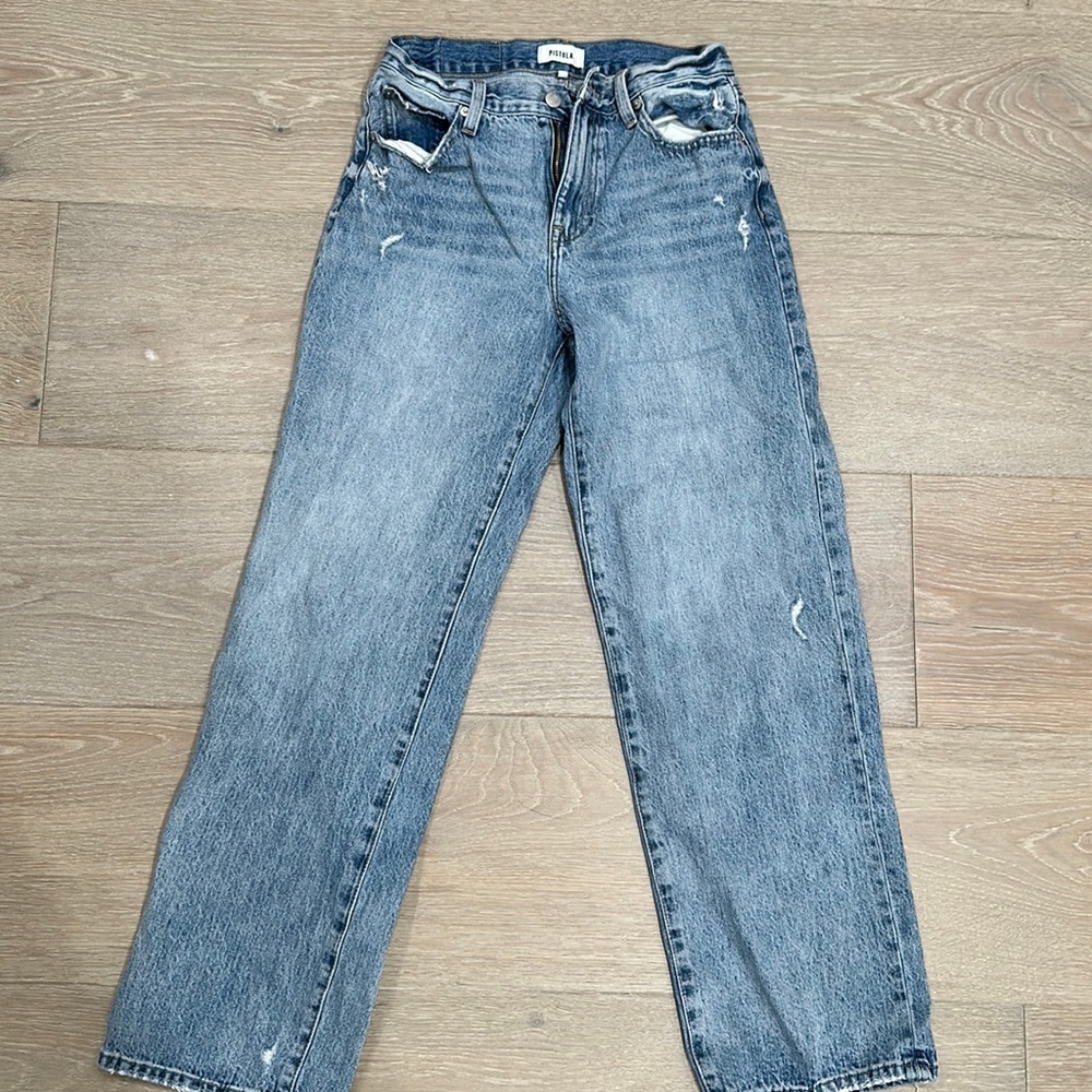 Pistols Wide Leg Denim Jeans